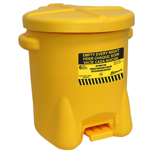 Homak Manufacturing Yw00316060 6 Gallon Oily Waste Can