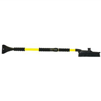 SubZero Monster Snow Brush, 60" Long, Extra Wide Blade, Heavy Duty Steel Handle, with Ice Scraper
