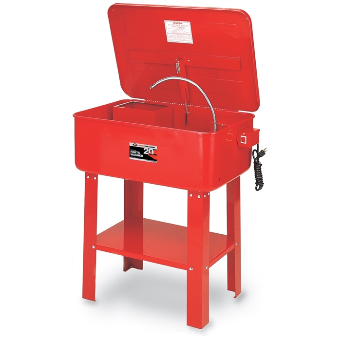 Parts Washer, 20 Gallon with Removable Shelf and Parts Basket