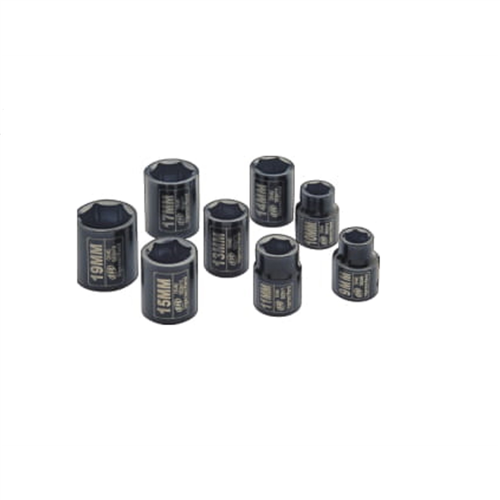 3/8" Drive Metric Impact Socket Set, 8 Piece