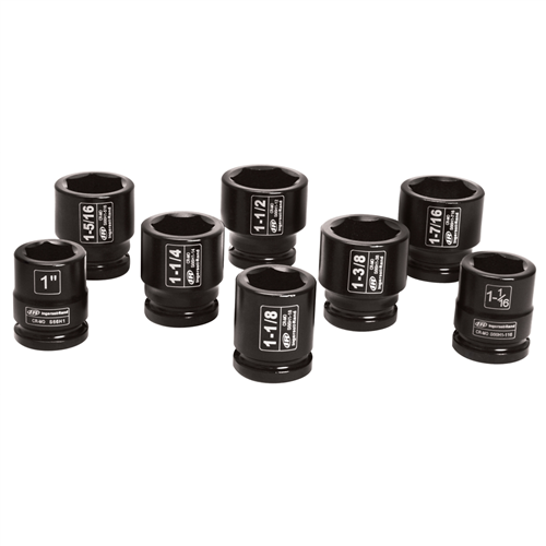 3/4" Drive 8 Piece SAE Impact Socket Set