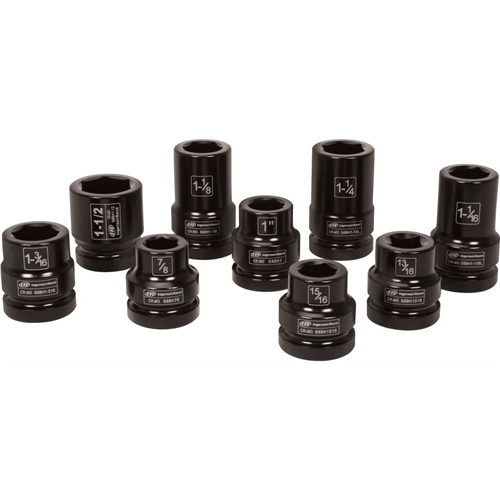 1" Drive SAE Truck Serv Socket Set 9 Pc