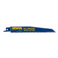 Reciprocating Saw Blade, 6" Long, 6 TPI, Bi-Metal, for Nail Embedded Wood, 5 Pack