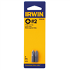 Insert Bit, #2 Phillips, 1/4" Hex Shank, 1" Long, Carded, 2 per Card