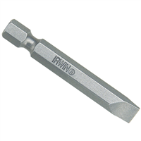 Irwin Industrial IWAF22SL10122 Power Bit, 10-12 Slotted, 1/4 in. Hex Shank with Groove, 2 in. Long, Carded (1 per Card)