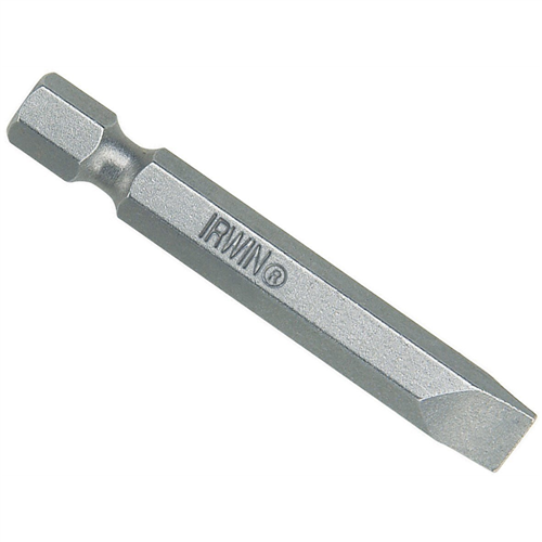 Power Bit, 10-12 Slotted, 1/4 in. Hex Shank with Groove, 2 in. Long, Carded (1 per Card)