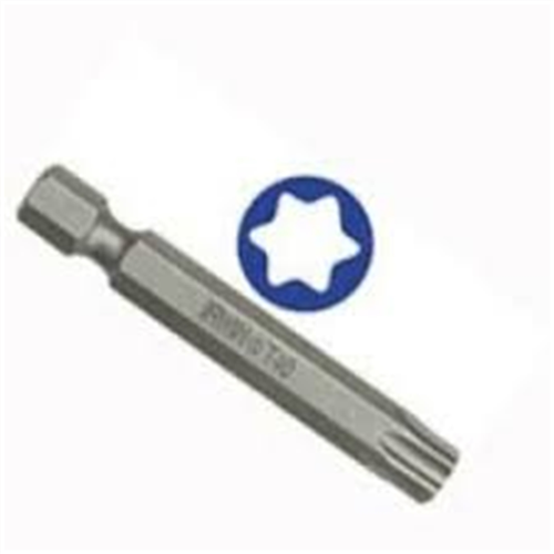 Power Bit, T25 Torx, 1/4" Hex Shank with Groove, 2" Long, Carded, 1 per Card