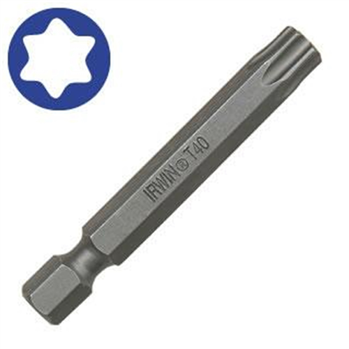 Power Bit, T40 Torx, 1/4 in. Hex Shank with Groove, 2 in. Long (Bulk)