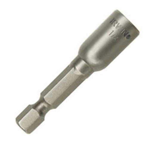 Magnetic Nutsetter, 1/4" Hex Lobular, 1/4" Hex Shank with Groove, 2-9/16" Long, Carded