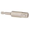 Socket Adapter, 7/16 in. Hex Shank, 1/2 in. Square Drive with Pin Lock, 3 in. Long (Bulk)