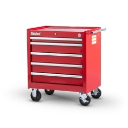 27 x 5 drawer Mobile Cabinet, Red