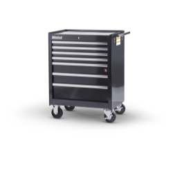 27 X 7 drawer Mobile Cabinet, Black