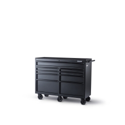 9-Drawer Ball Bearing Slides Roller Cabinet, Black Sandtex