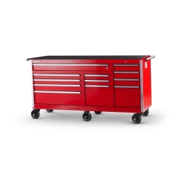 12-Drawer Ball Bearing Slides Roller Cabinet, Red