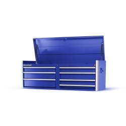 54 x 7 drawer top chest, Blue