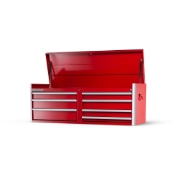 54 x 7 drawer top chest, Red