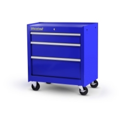 27 x 3 drawer Mobile Cabinet, Blue