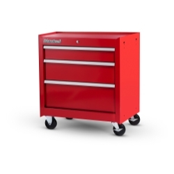 27 x 3 drawer Mobile Cabinet, Red