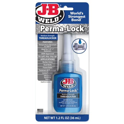 J-B Weld Perma-Lock Blue 36 ml. Threadlocker