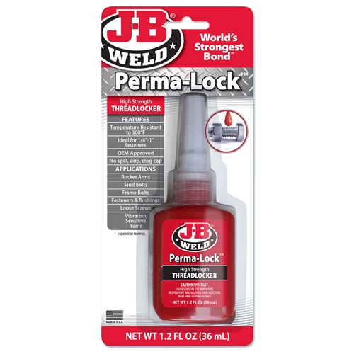 J B Weld 27136 J-B Perma-Lock Red 36 Ml. Threadlocker