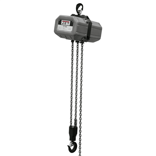 JET 1SS-1C-10 1-Ton, 1 PH Electric Hoist w/ 10' Lift