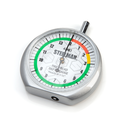 J S Products (Steelman) 42463 Dial-Type Color-Coded Tread Depth Gauge