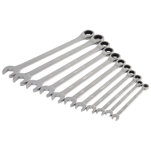 11Piece SAE 144 Postion Ratcheting Wrench Set