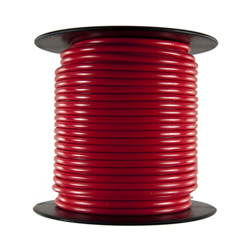Primary Wire - Rated 80Â°C 10 AWG, Red 100 Ft.