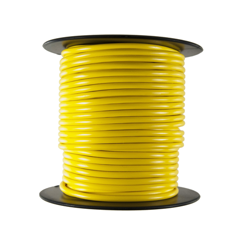 Primary Wire - Rated 80Â°C 10 AWG, Yellow 100 Ft.