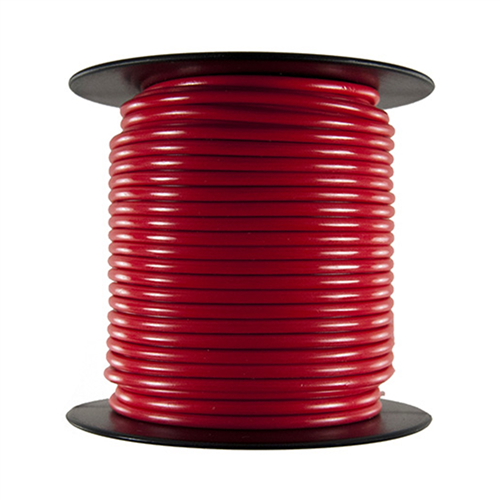 Primary Wire - Rated 80Â°C 12 AWG, Red 100 Ft.