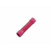 22-18 Red Vinyl Butt Connector 20 Pcs