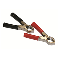 50 Amp Clamps w/ Vinyl Handles Red/Black 1 Set