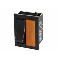 Amber Light / Rocker Combo 16A 12V S.P.S.T. 1 Pc
