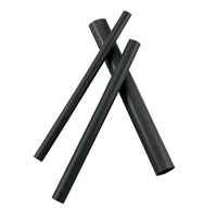 1/4" I.D. Black Heat Shrink Tubing (6) 4" Pcs