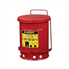 Justrite Mfg. Co. 6 GAL OILY WASTE CAN W/LEVER