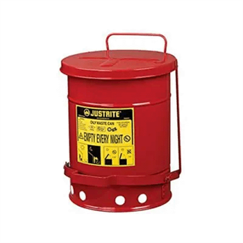Justrite Mfg. Co. 6 GAL OILY WASTE CAN W/LEVER