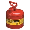 Justrite Mfg. Co. 2Gal/7.5L Safety Can Red
