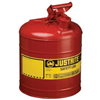 Justrite Mfg. Co. 5 Gal/19L Safety Can, Red