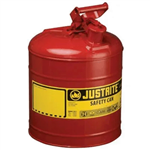Justrite Mfg. Co. 5 Gal/19L Safety Can, Red