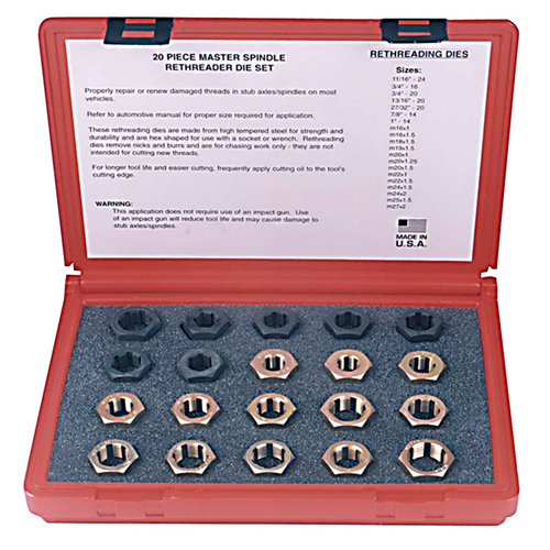 Master Spindle Rethreader Die Set