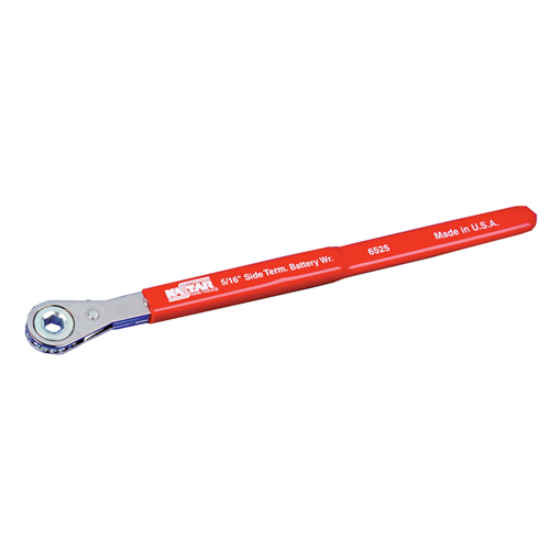 Extra Long Ratcheting Side Terminal Battery Wrench - 5/16"