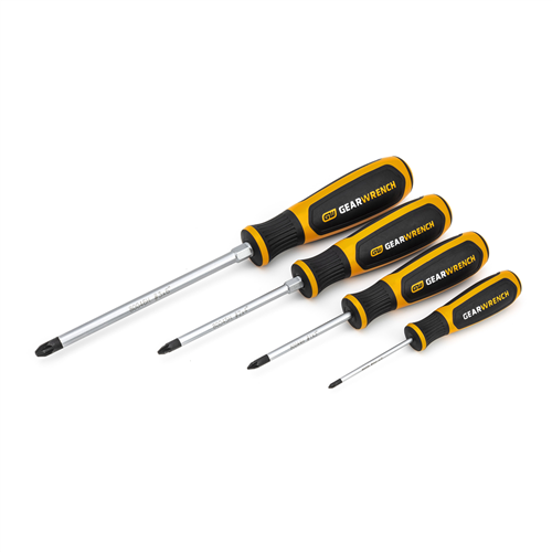 Gearwrench 80061H 4 Pc. Pozidriv? Dual Material Screwdriver Set