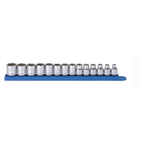 14 Piece 3/8" Drive 6 Point Standard Metric Socket Set