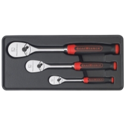 GearWrench 3-Piece 84-Tooth Ratchet Set with Cushion Grip Handles