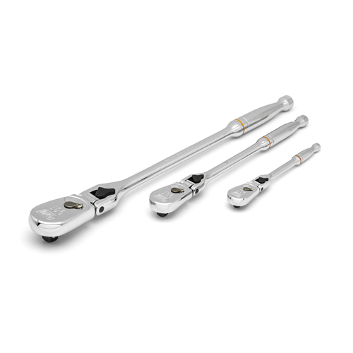 3 Pc 90T Locking Flex Head Ratchet Set