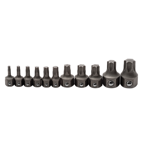 11 Piece Torx Ratcheting Wrench Insert Bit Set