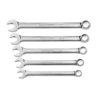 5-Piece 12-Point SAE Large Long Pattern Combination Wrench Set