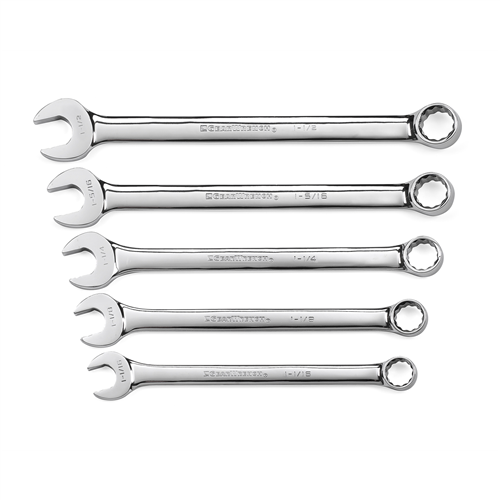 5-Piece 12-Point SAE Large Long Pattern Combination Wrench Set