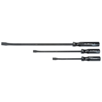 3-Piece Pry Bar Set With Angled Tips, 12", 17" and 25" Lengths