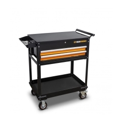 GearWrench 32 in. 2-Drawer Utility Cart, Black/Orange